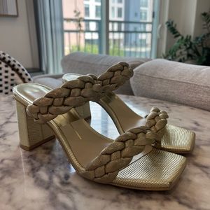 Dolce Vita Paily Heels- Light Gold Metallic